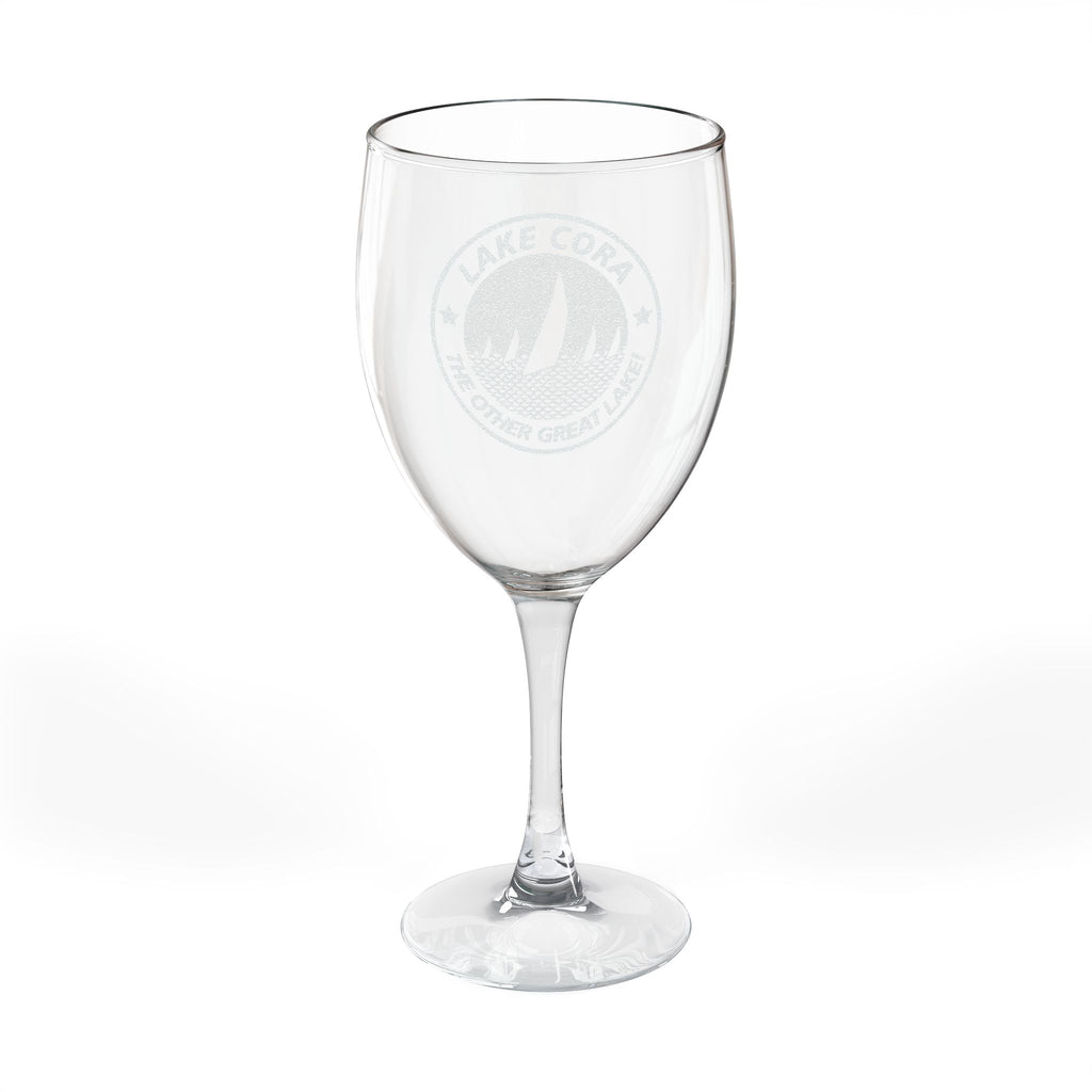 Wine Glass (Engraved) | Lake Cora