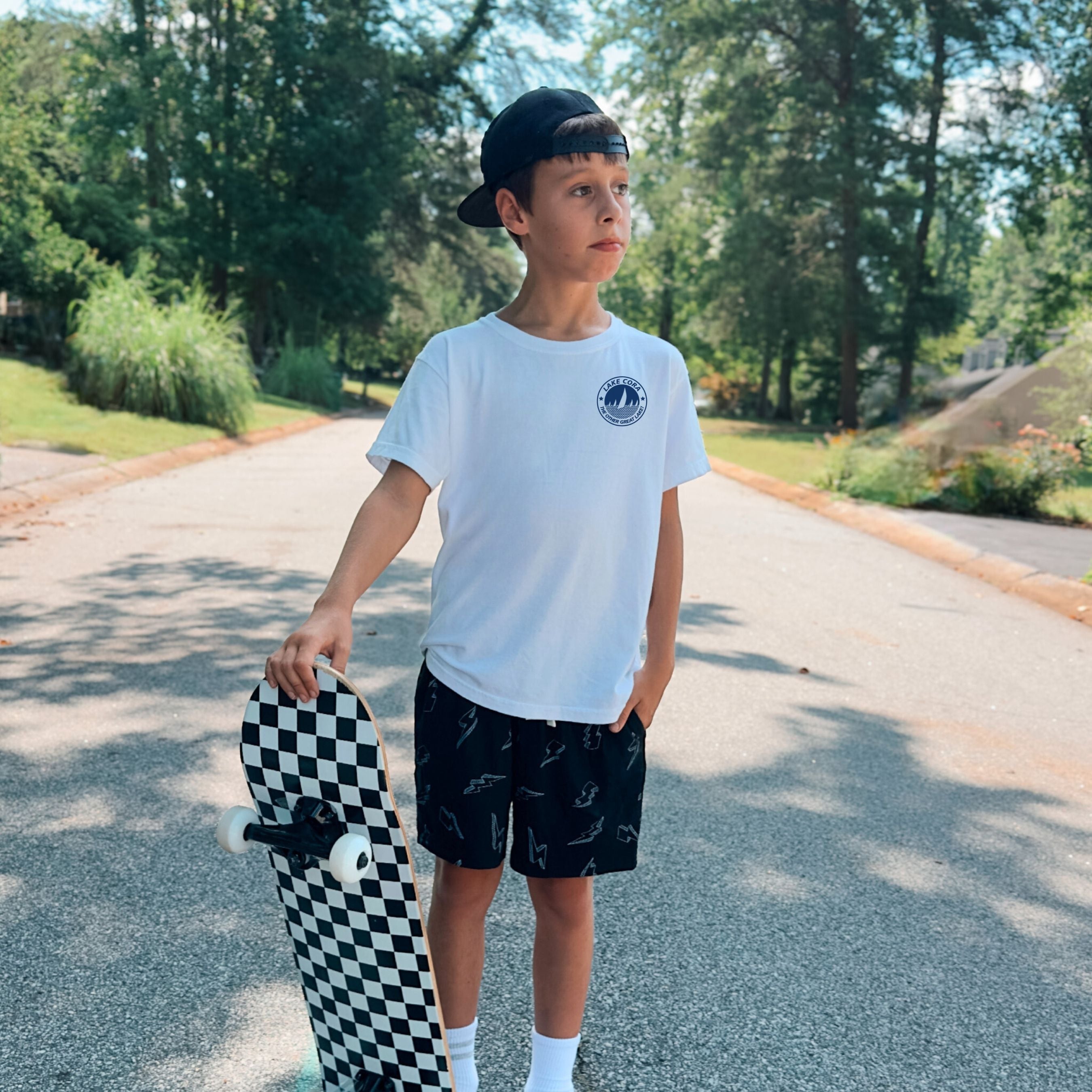 Youth Pocket Logo Graphic Tee | Lake Cora