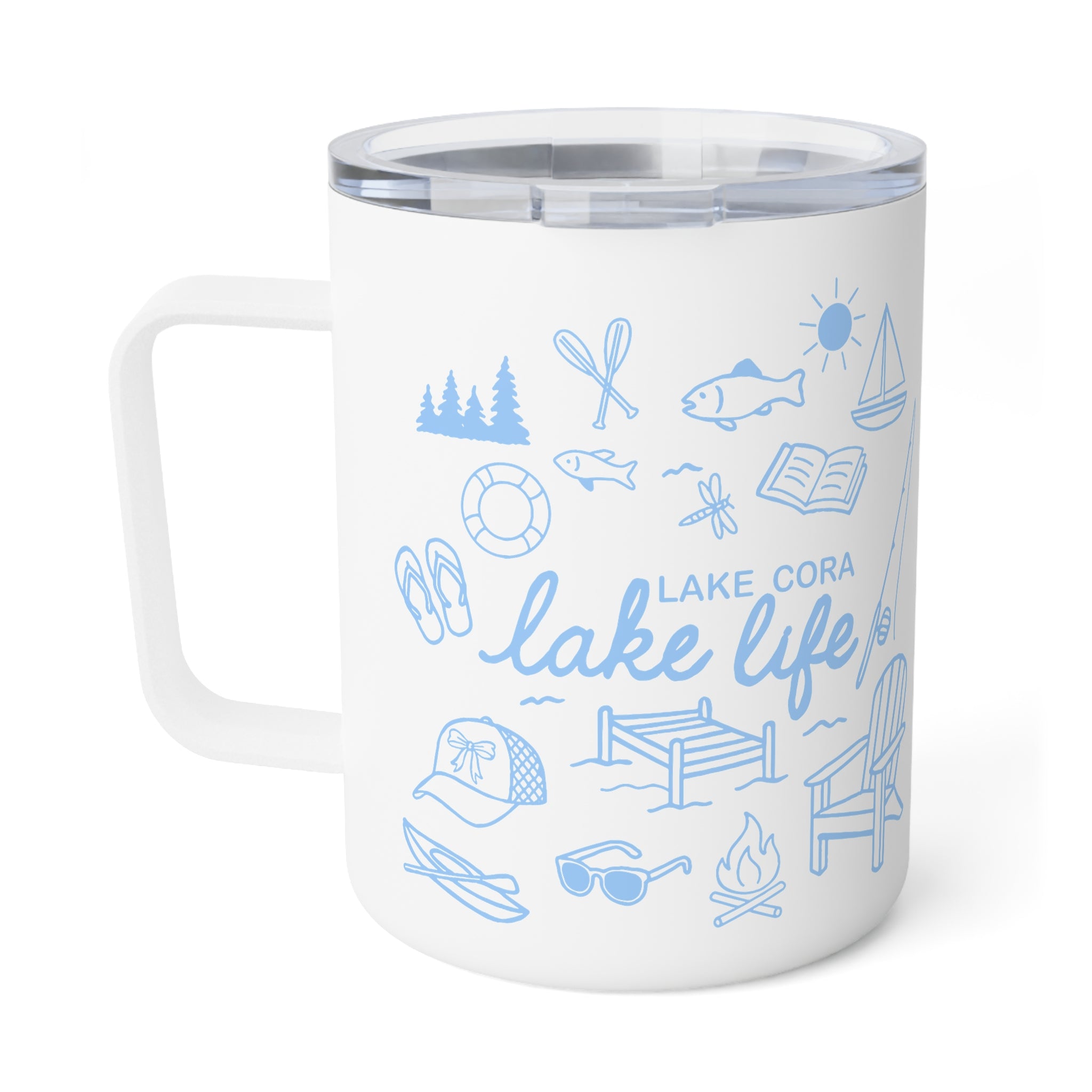 Lake Life Insulated Coffee Mug, 10oz | Lake Cora