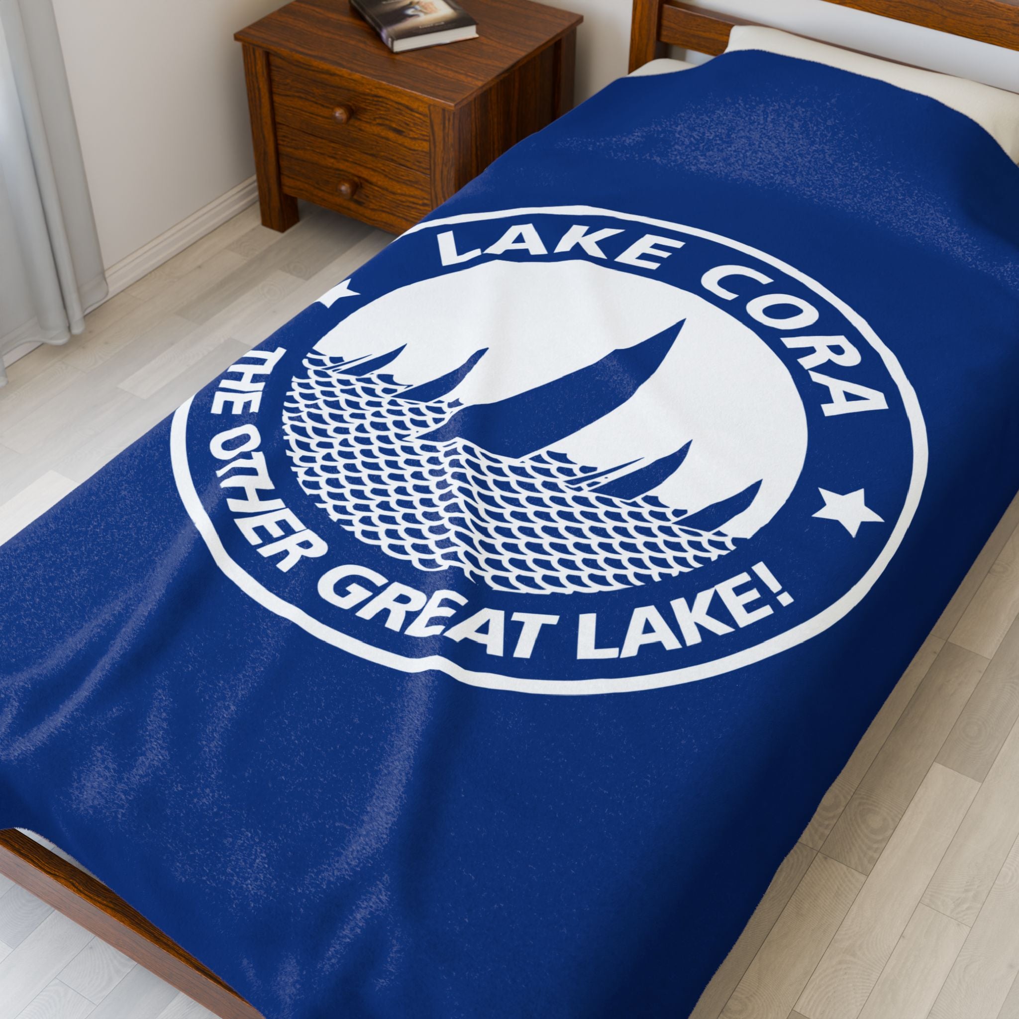 Cozy Velveteen Plush Blanket | Lake Cora