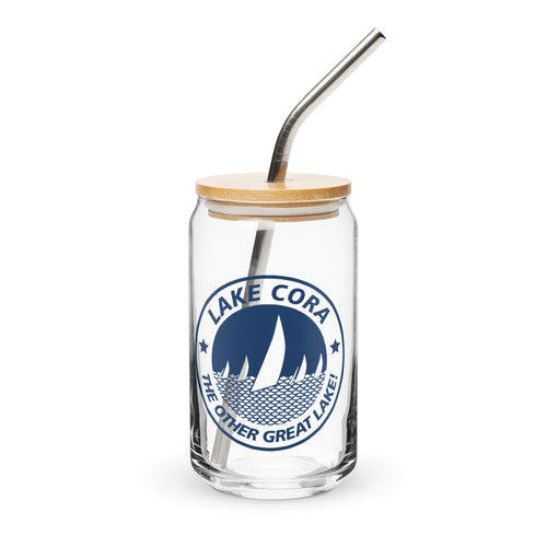 Can-shaped glass cup | Lake Cora